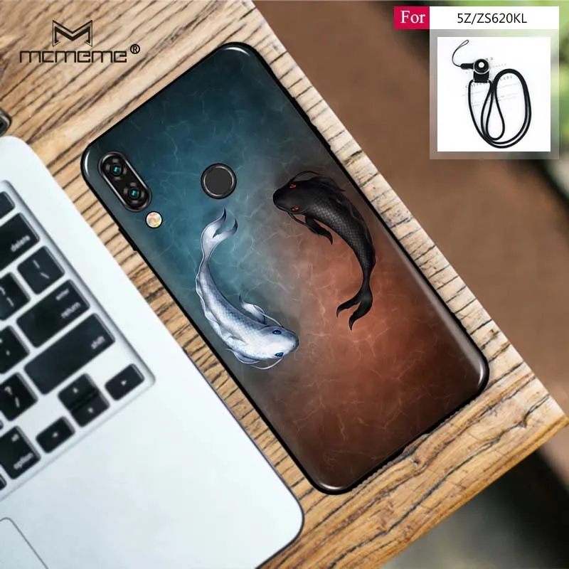 Модный чехол MCMEME для ASUS Zenfone 5 ZS620K с милым мультяшным рисунком Матовая Мягкая