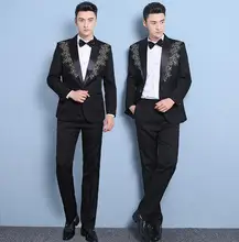 mens suits adult male mens formal dress singer stage performance ternos masculino wedding suits for men costume homme mariage