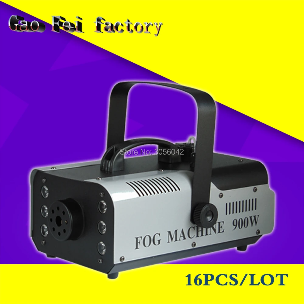 

16pcs/lot 900w Smoke Fog Machine Stage Lighting Effect Smoke Generator Fog Generator Gogger Stage Lighting DJ Equipment