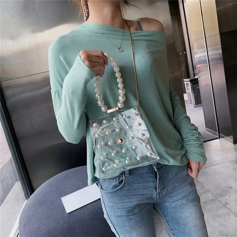 Pearl Female Shoulder Bag Crossbody Bag for Women 2019 Messenger Bags women's bag bolsa feminina sac a main 40AP1729