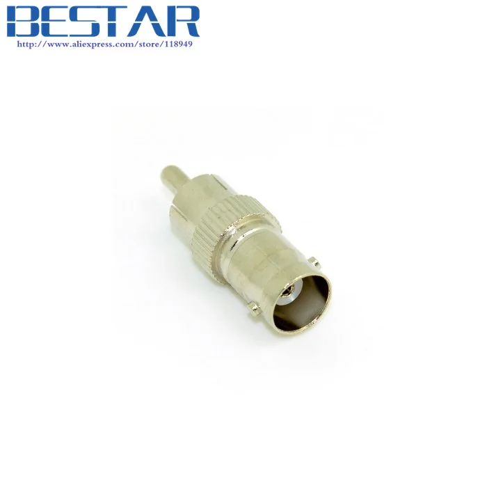 10 Pcs BNC Female Jack to RCA Male Plug Connector Adapter for CCTV Camera