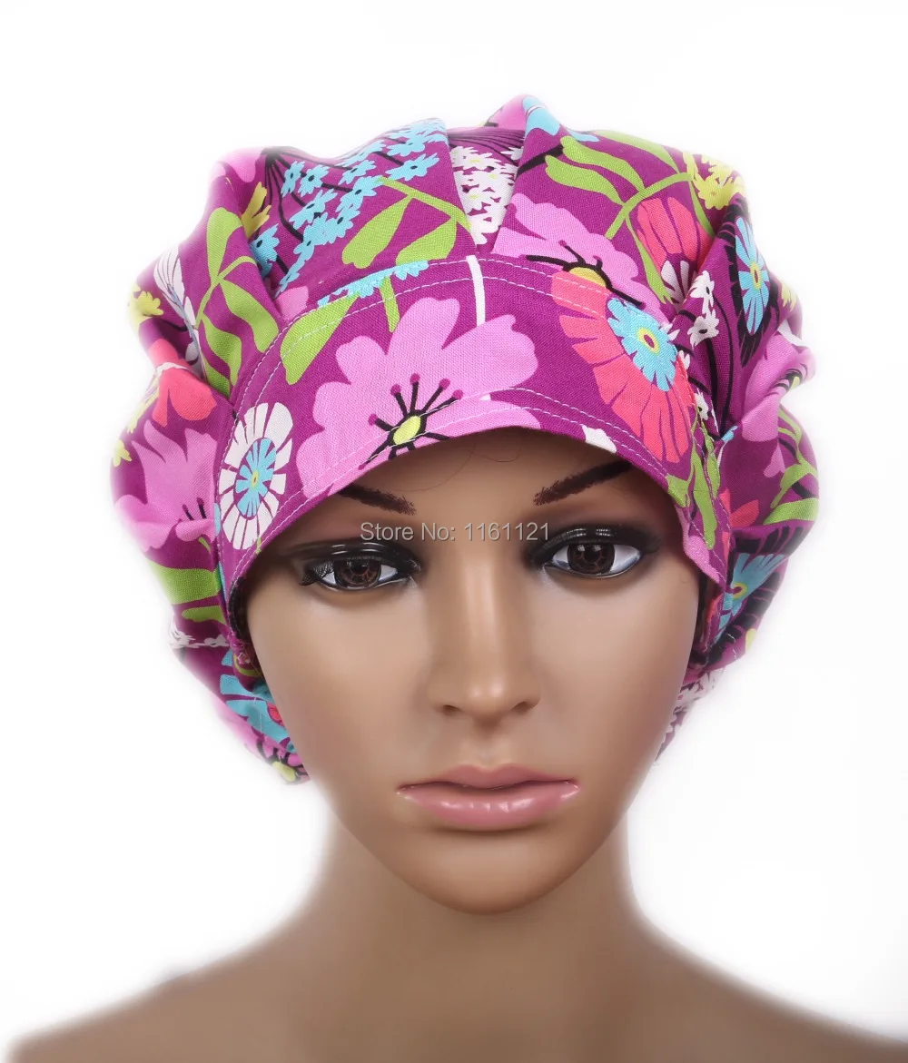 2017 Rushed Lab Coat Surgical Caps Doctors And Nurses Cap Printed