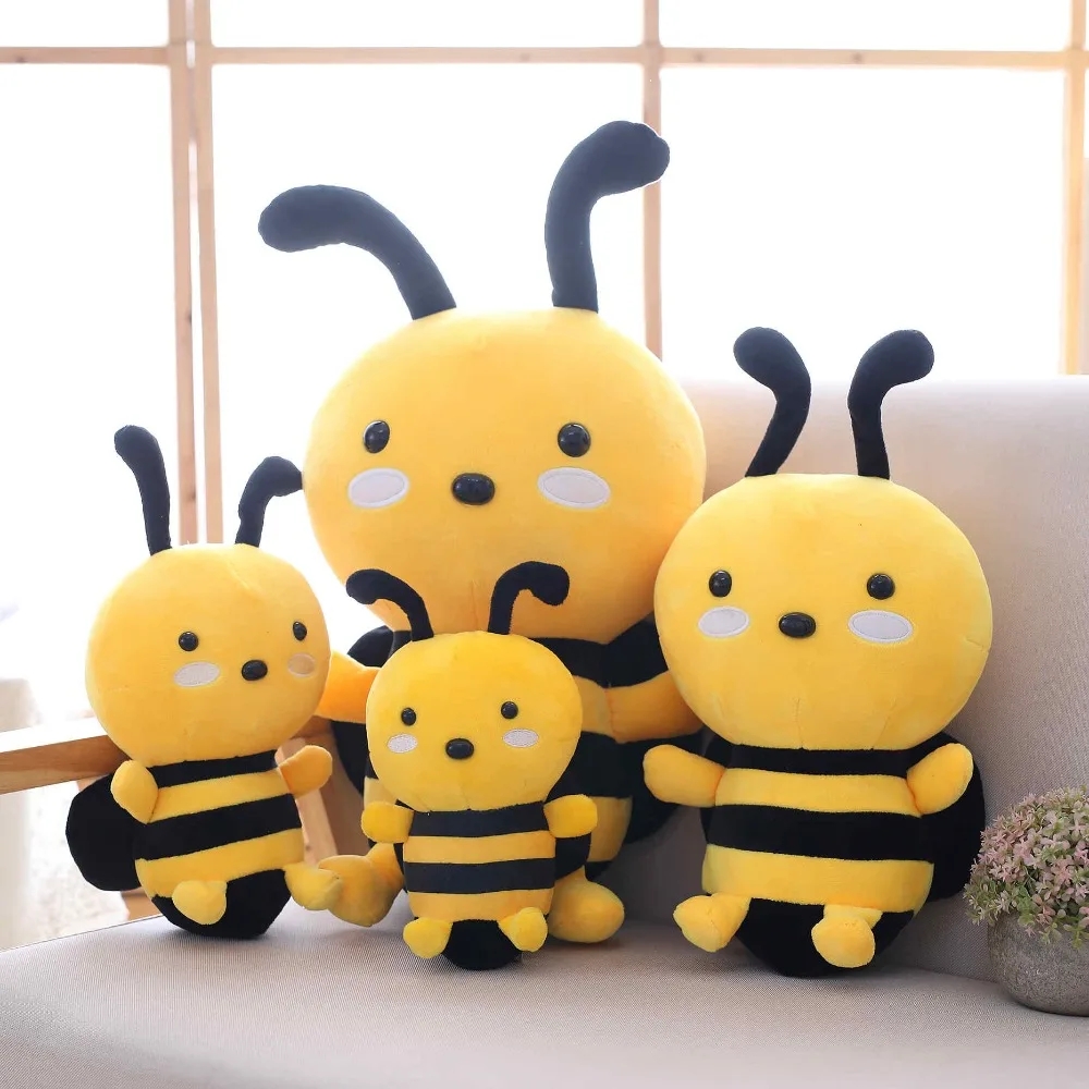 20/25/35/45 cm Adorable Honey Bee Plush Toy Stuffed Insect Toys For Children Home Decoration Decent Bed | Игрушки и хобби