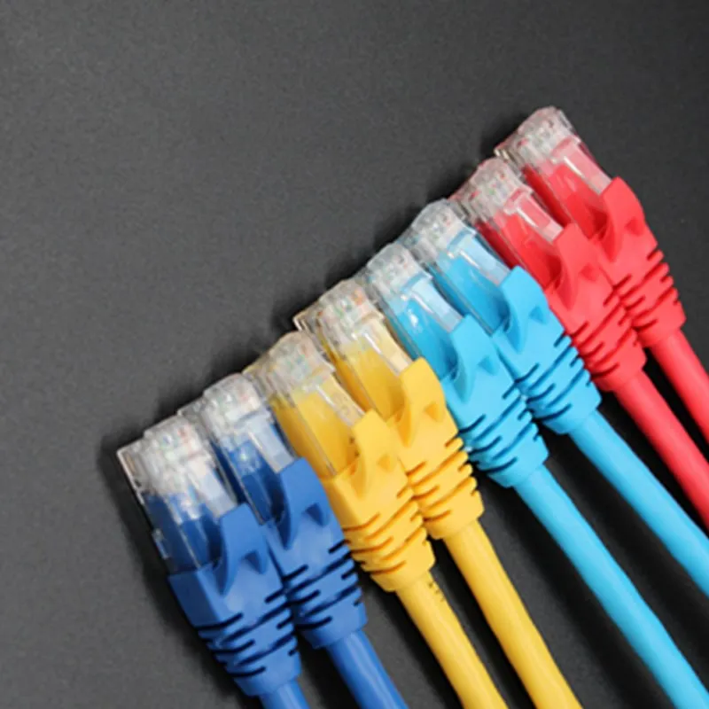 

Multi-color network cable Gigabit room network cable cat6 copper network jumper double plastic cable 4S