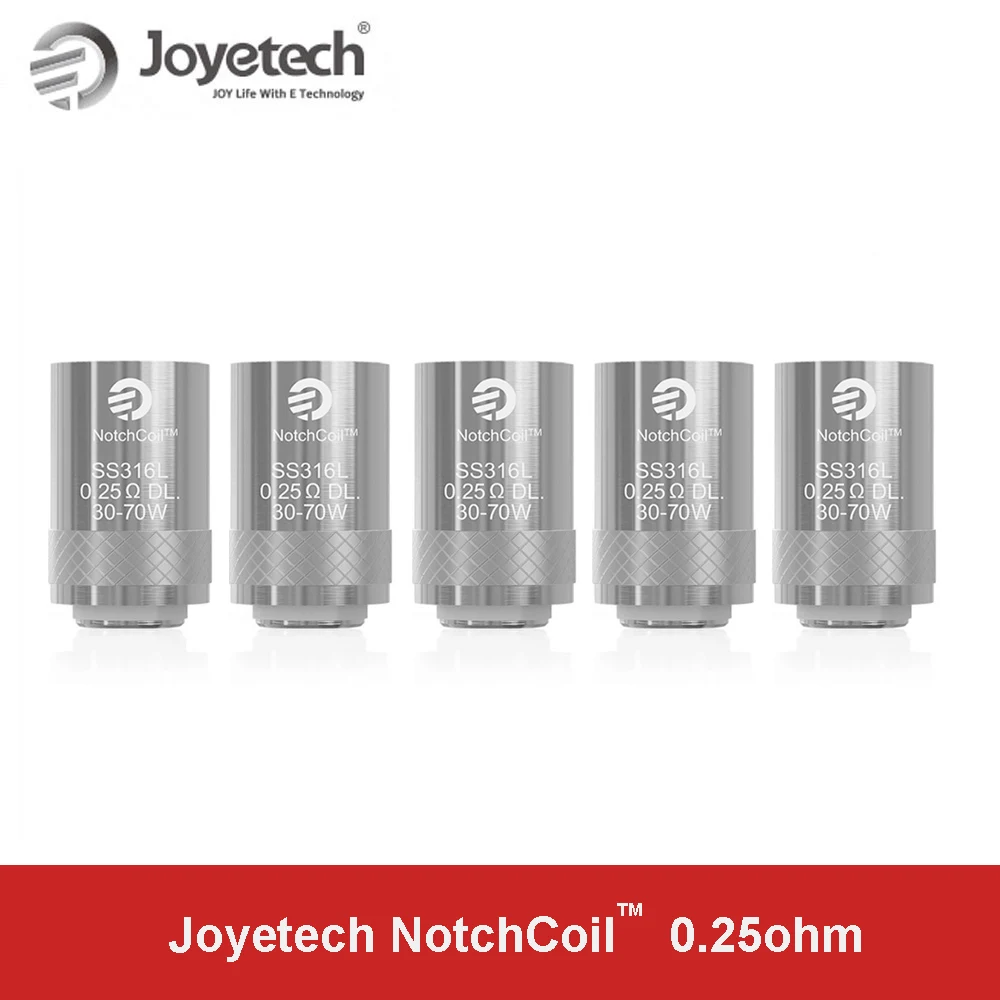 

Original Joyetech NotchCoil 0.25ohm Head for Cuboid Mini/ Cubis Pro Match VW/Bypass/TCR Mode E-Cigarette Cores
