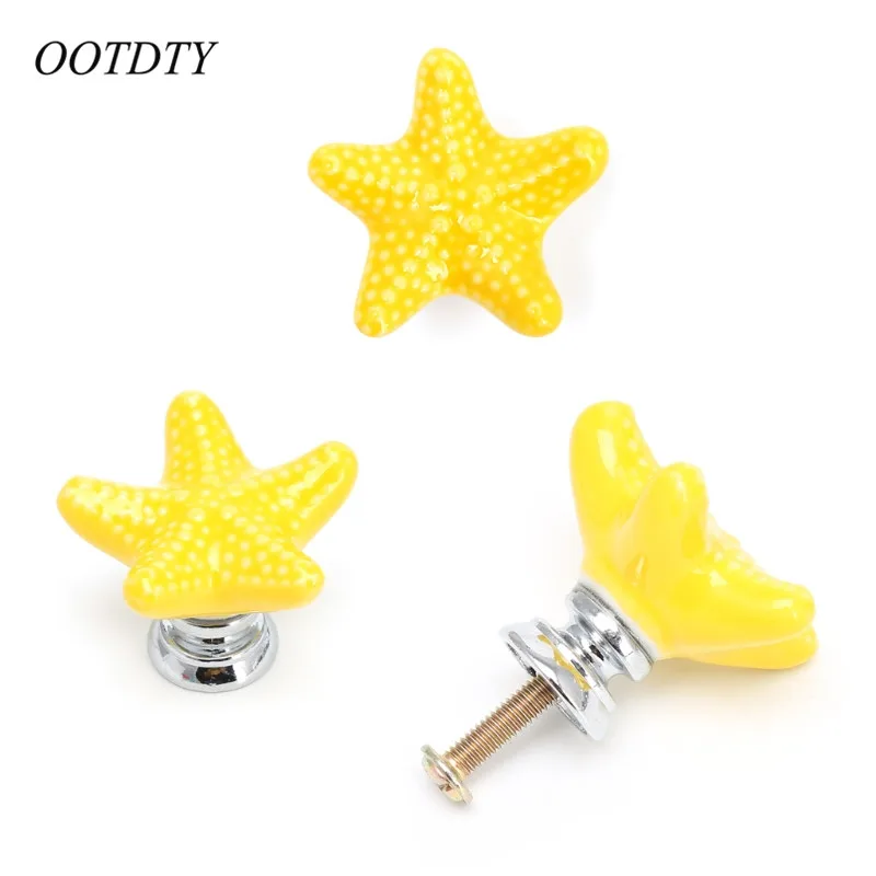 Buy OOTDTY Furniture Handles Starfish Knobs