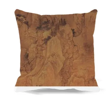 

Chinese landscape painting of Square Cushion cover Cotton polyester bedroom/chair/car/sofa decorativ