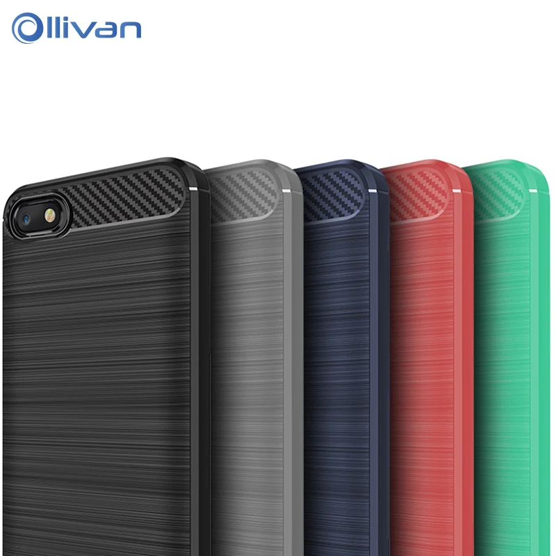 

OLLIVAN Silicone Case For XiaoMi A3 A 3 RedMi 6A Coque Carbon Fiber Armor Soft TPU Shockproof Cover For XioMi RedMi 6A 6 A Funda