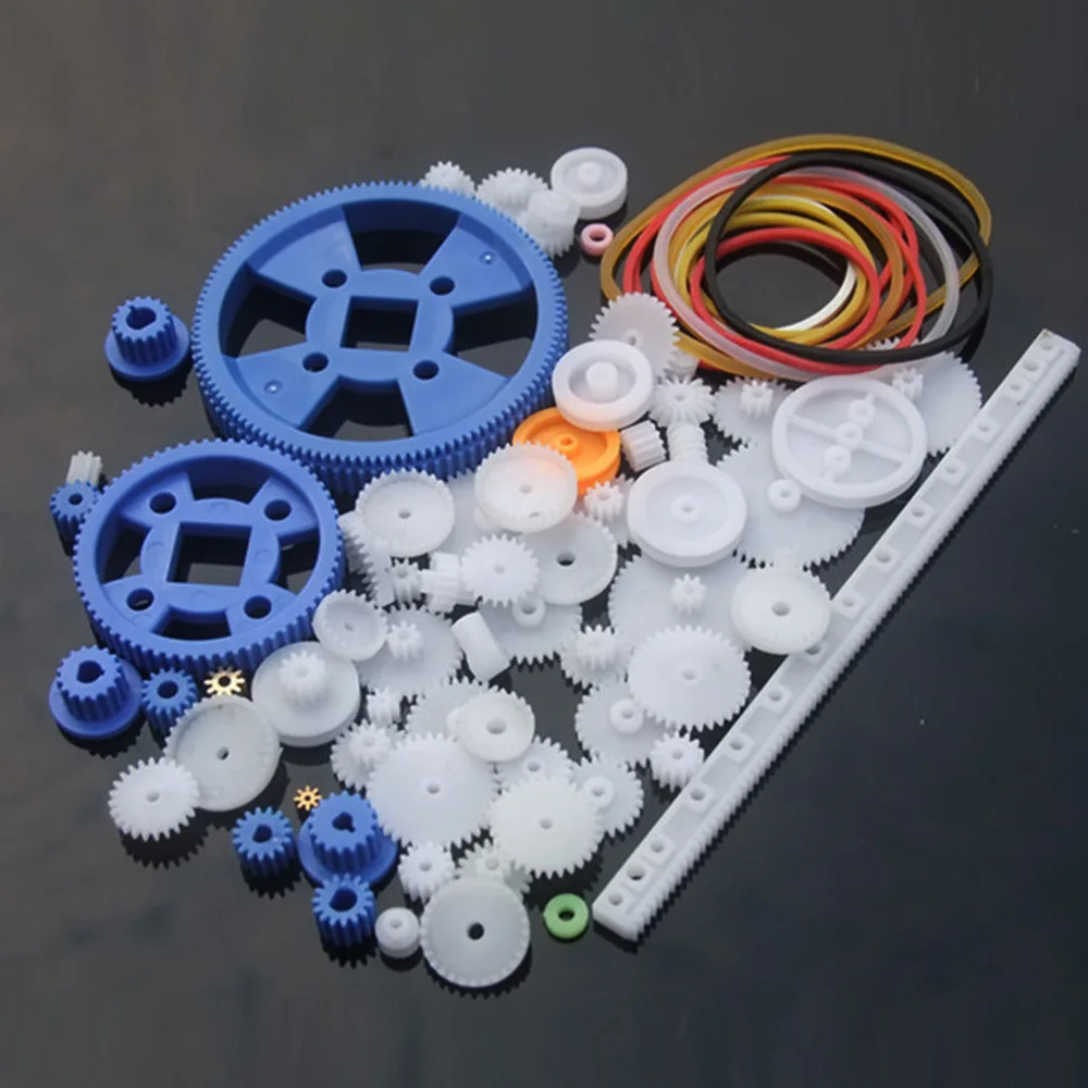 Buy 80pcs Plastic DIY Toy Model Gear Gearbox Set