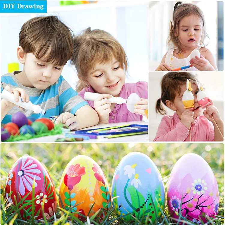 6Pcs Montessori Learning Education Math Toys Smart Eggs / Plastic Screws 3D Puzzle Game For Baby Children Educational Toys GYH