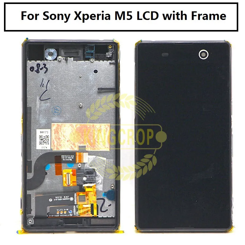 

For Sony Xperia M5 LCD Display +Touch Screen with Frame Digitizer Assembly E5603 E5606 E5653 For SONY M5 LCD Replacement Parts