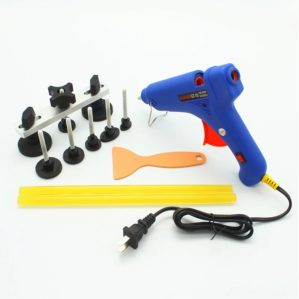 Paintless Dent Repair Puller Remover потянув мост удаление вмятин ручной инструмент набор с клеем
