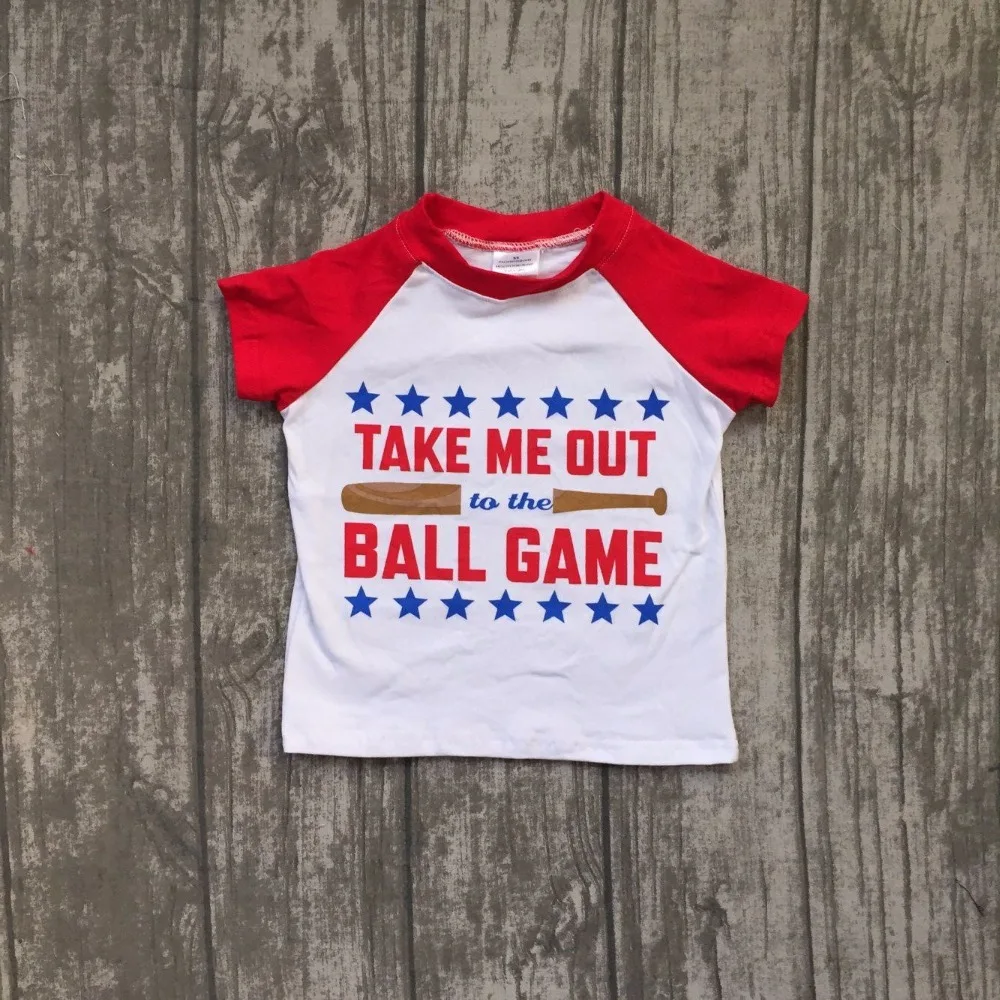 

new arrival summer baby boys clothes boys take me out ball game raglans top children boys baseball season top t shirts outfits
