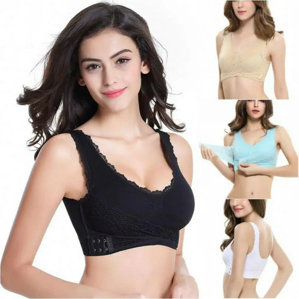 

Bra Breathable Sport Women Yoga Wireless Front Lace Cross Side Buckle Sexy Summer Underwear Adjustable 2019 Caboat warrior