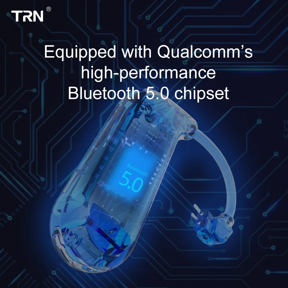 TRN BT20S Bluetooth V5.0 Ear Hook MMCX/2Pin разъем для наушников адаптер SE535 KZZSN/ZS10/AS16 V80/X6 NICEHCK