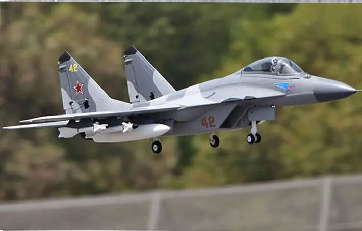 MIG29 Твин 70 мм EDF реактивный самолет RC самолет - Цвет: RTF