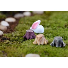 1 шт. миниатюрный разноцветный дерево пень Фея Террариум для рождества, рождественской вечеринки садовые подарки ремесленные украшения