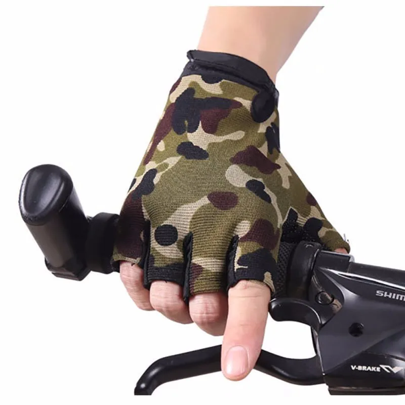 

Half-Finger Wrap Wrist climbing mountain Gloves Cycling Sports Palm Brace Supports Racing Gloves for Men