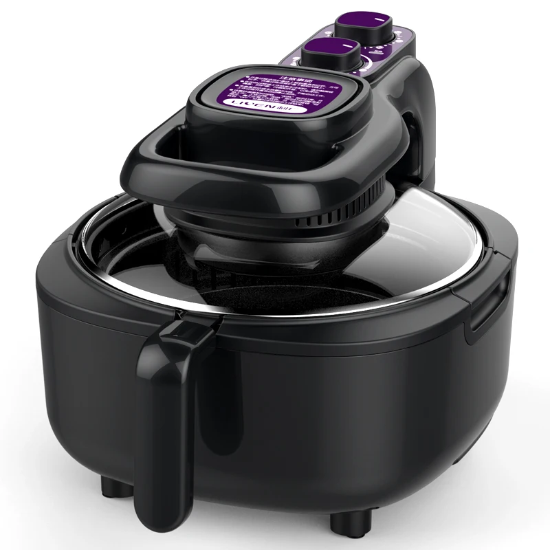 Дешево Бытовая безмасляная электрическая фритюрница Multi function Air Fryers Fries Machine 5L Black Freidora Sin Aceite food электрическая мультипечь