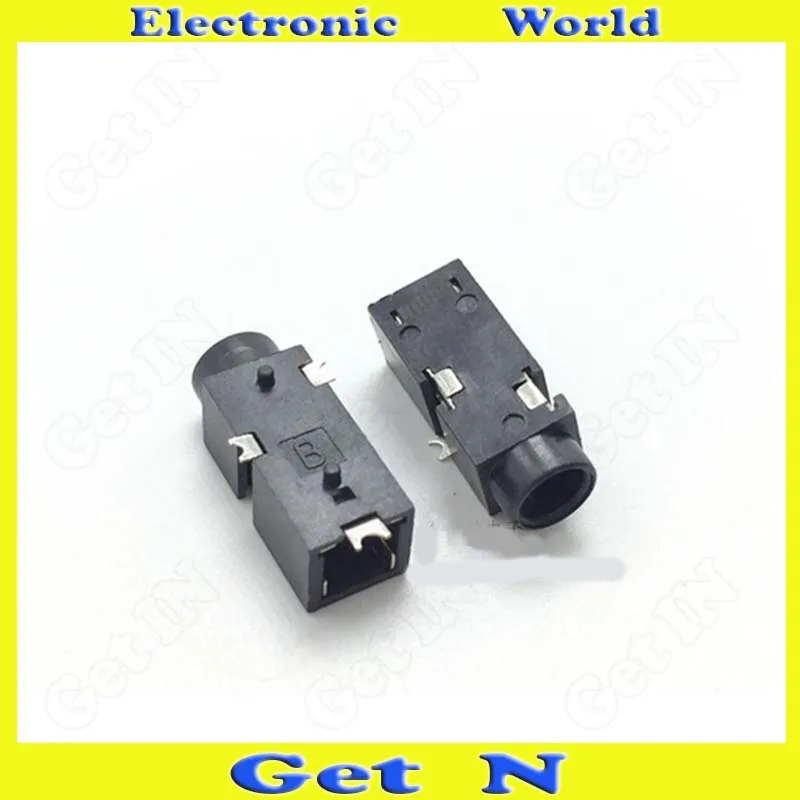 500pcs PJ 326 3 SMD 3 5mm Auido Plug 3 5 Female Audio Headphone Connectors High Quality