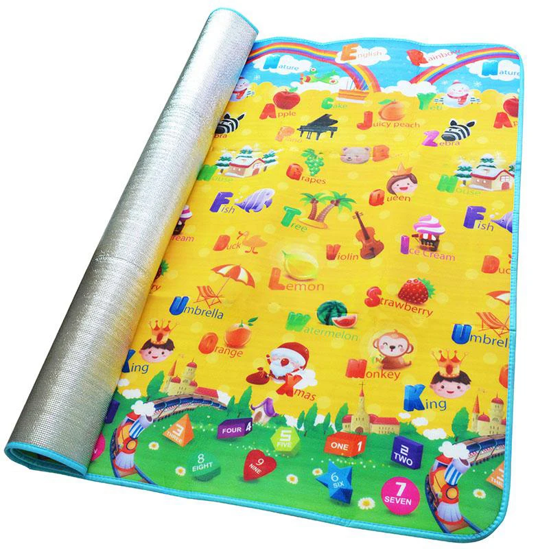 Детский ковер 2*1,8 м, коврик для дорожных игр, мягкие детские коврики для игр, водонепроницаемый детский коврик для ползания, одеяло для пикника, игровой коврик, игрушки для спортзала, пена EVA - Цвет: yellow