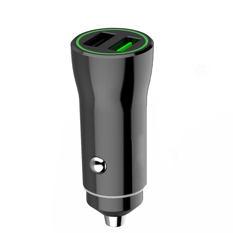 

Universal 2018 new 5V 3.1A Dual USB With Blue led light Car Auto usb Cigarette Lighter Socket for Iphone Xiaomi Huawei Samsung