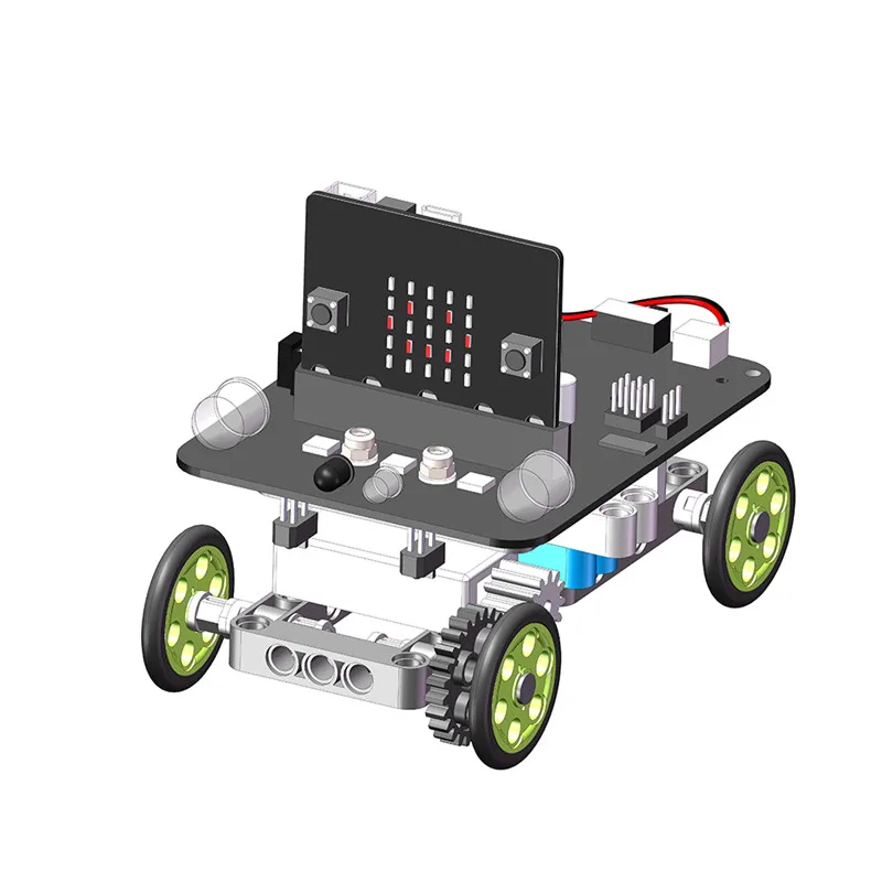 

YahBoom Micro:bit DIY 9 In 1 Programmable Block Building Tracking Obstacle Avoidance Smart RC Robot Kit