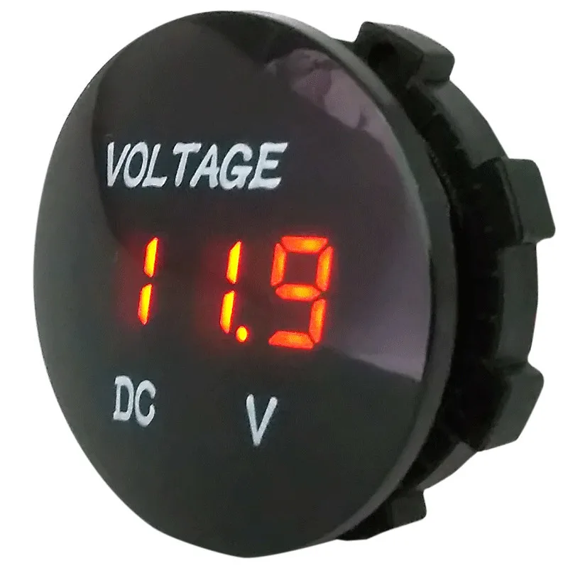 Car Universal Voltmeter DC 12V 24V Red LED Digital Display Waterproof