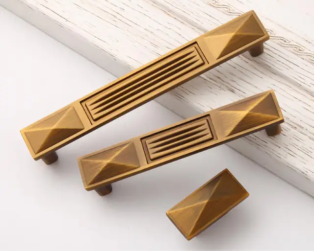 Vintage Dresser S Drawer Pulls Handles Antique Br High Vintage Dresser S Drawer Pulls Handles Antique Br High Quality Square Cabinet Handle Pull Furniture Hardware
