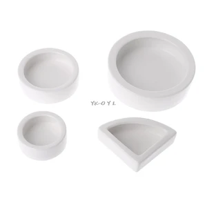 Керамическая кормушка для рептилий, миска для кормления, ящерица-черепаха, змея, раковина l29K - изображение