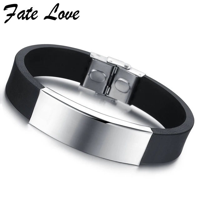 Mens Silicone Bracelet Wristband Men Jewelry Aliexpress Cool Mens Silicone Bracelet Wristband Men Jewelry Aliexpress Cool Bracelets Bangles Stainless Steel Jewellery Accessories Pulseras