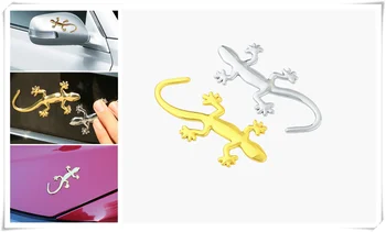 

3D badge sticker car decoration applique lizard gecko funny personality for Volkswagen vw Touran 1.4 Fox 1.2 Touareg2 GolfA5 GT