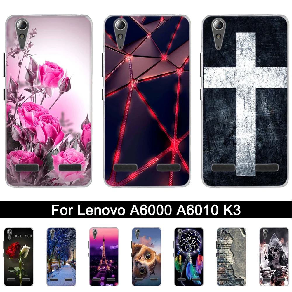 Мягкий силиконовый чехол для Lenovo A6010 A6000 задней панели телефона Lemon K3 K30 T TPU a6000 5