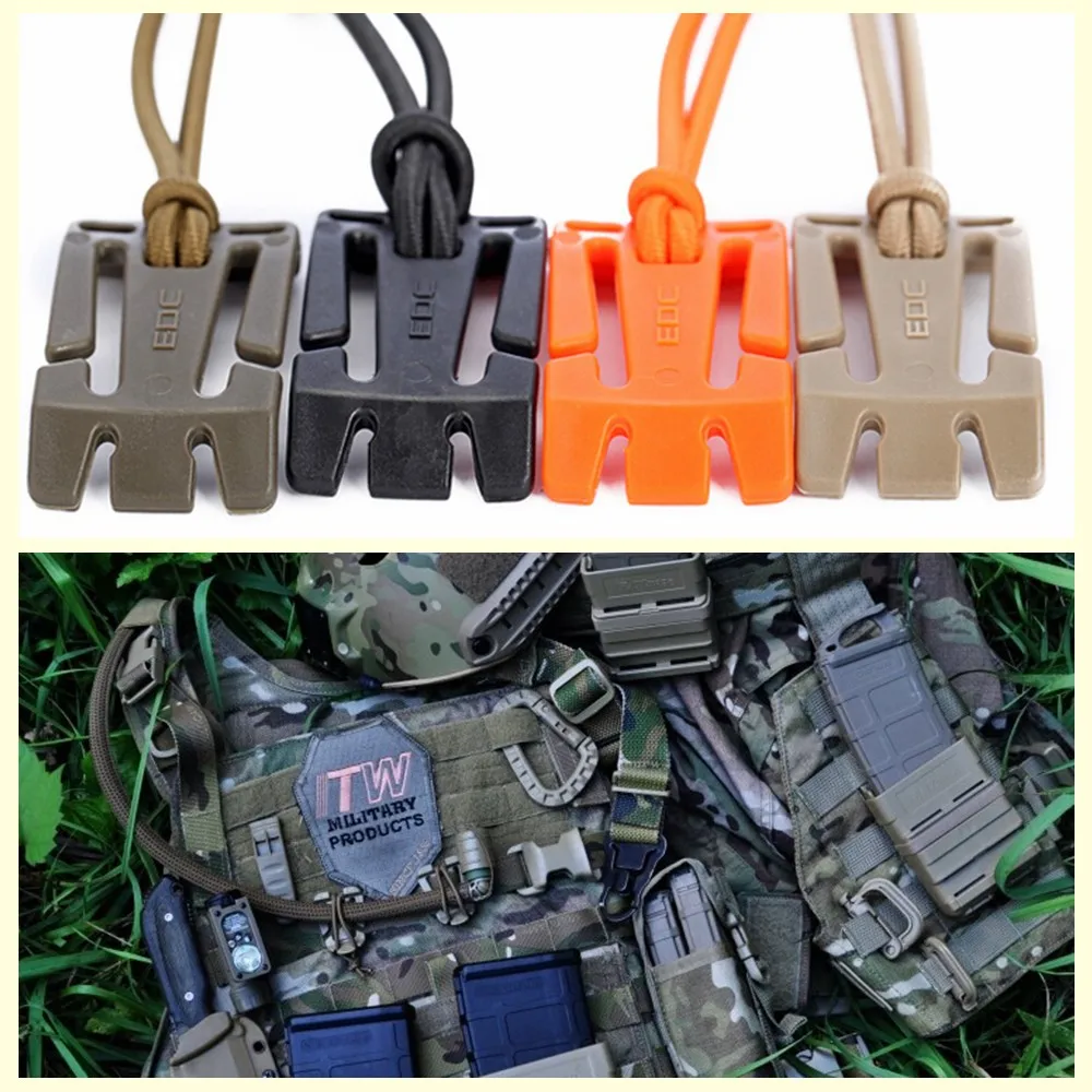 

EDC Gear 5Pcs/lot ITW Webdom Web Dominator Molle Backpack Carabiner, EDC Tool, Elastic Rope Webbing Buckle Winder
