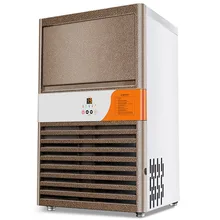 Jamielin Ice Making Machine Square Ice Commercial Small Milk Tea Shop Equipment Full-automatic Bar Ice Making Machine 70KG