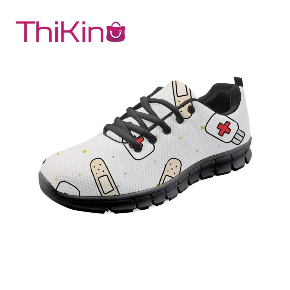 

Thikin Women Nurse Simple Style Sneakers Light Weight for Woman Slip On Shoes Casual Shoes Sports Feminino Walking Female Shoes