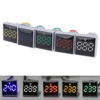 

AC 20-500V Voltage Indicator Light Voltmeter LED AD16 Digital 22mm Square Panel Meter Je13 19 Dropship