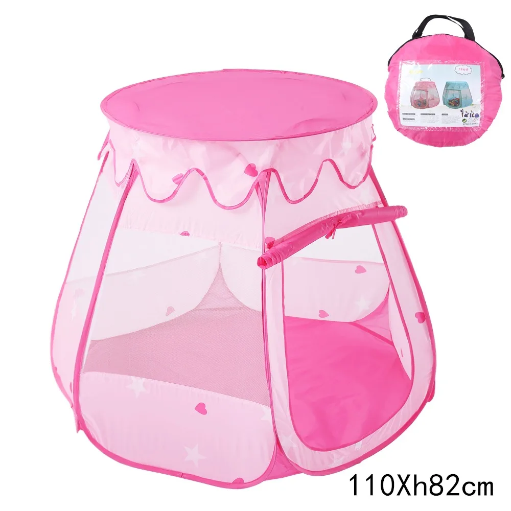

Indoor Outdoor Gauze Hexagonal Tent for Kids Playing Polyester Play House Baby Ocean Ball Pit Pool Princess for Girls Kids Gifts