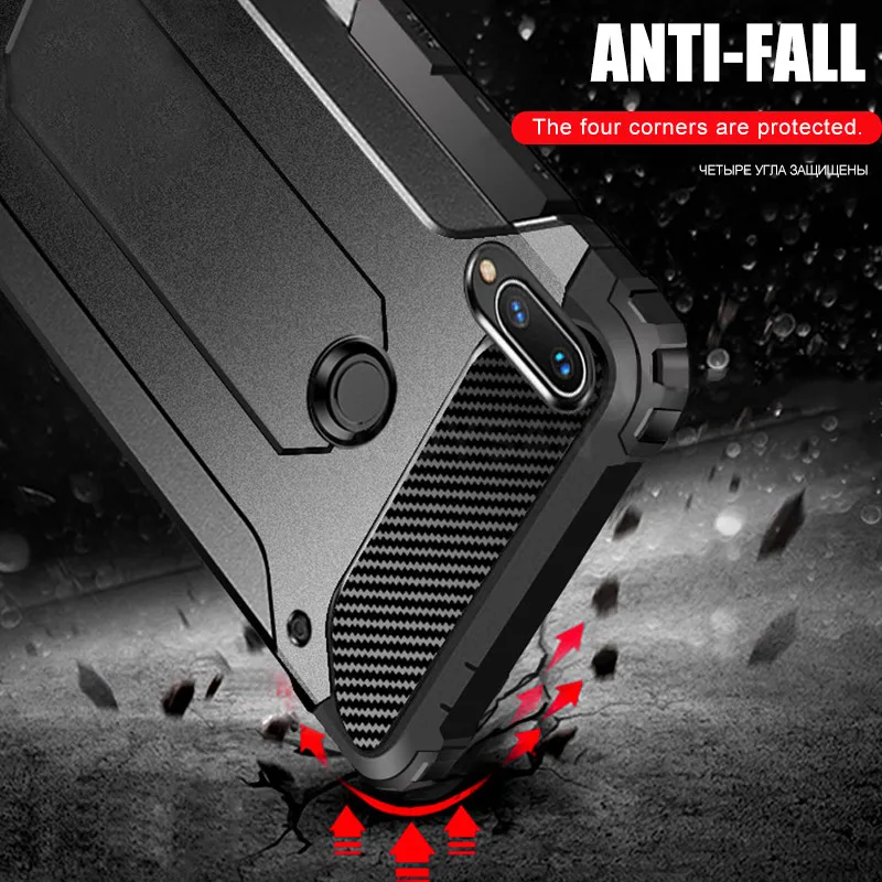 

Luxury Armor Shockproof Case On The For Xiaomi Redmi 7 Note 6 7 Pro 5 Plus Soft Case Cover For Xiaomi Pocophone F1 Cover Coque