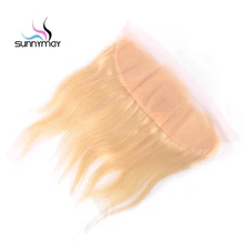 Sunnymay Straight Brazilian Remy Hair Closure 613 Blonde Color Human Hair Lace Frontal 13×4 Swiss Lace Free Shiping