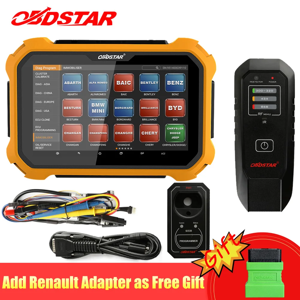 

OBDSTAR X300 DP Plus Auto Key Programmer Odometer Correction EEPROM for Toyota ECU Programming Smart Key With P001 Programmer