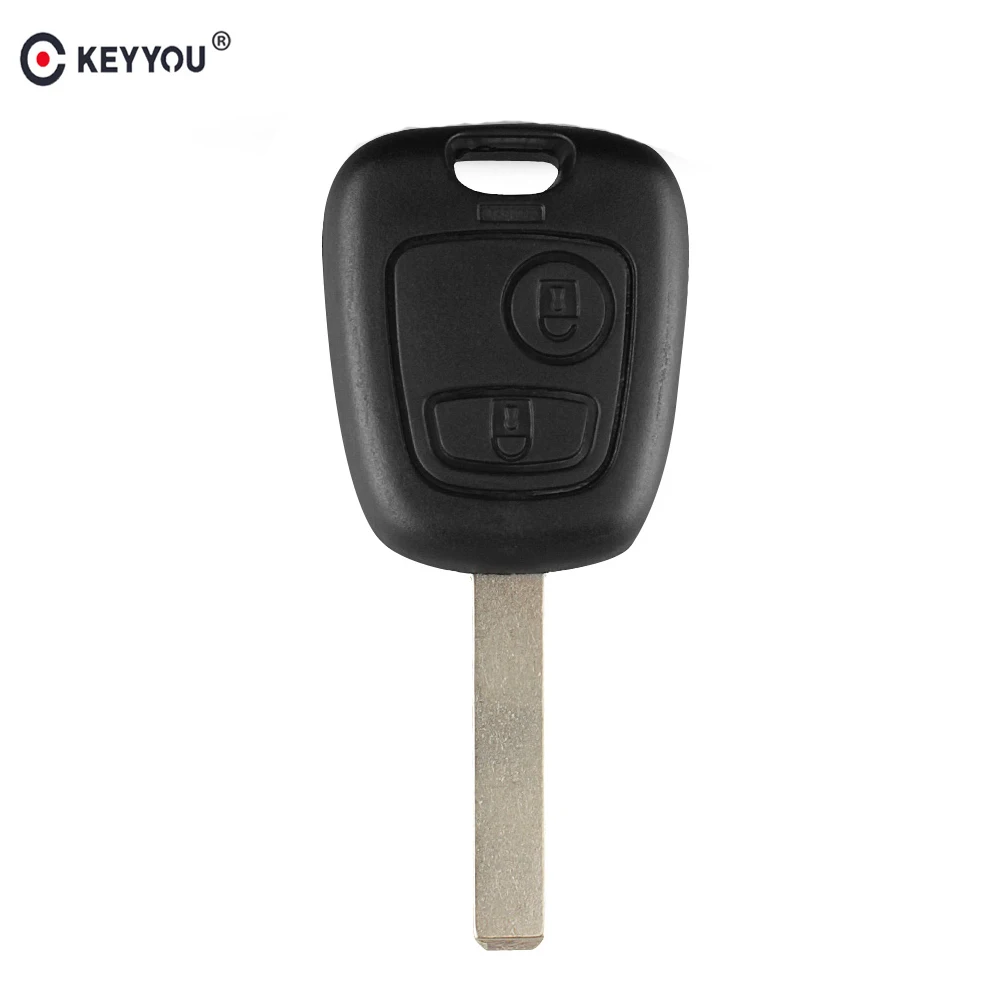 KEYYOU 10X2 кнопки дистанционного ключа автомобиля Корпус брелок для Citroen C1 C2 C3/Pluriel C4 C5 C8/Xsara Picasso крышка 2B