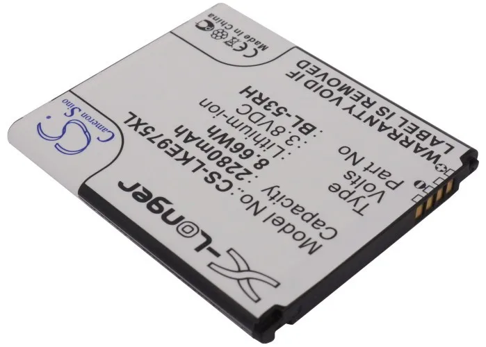 Mobile Phone Battery For LG E975w Gee Optimus GJ ( P/N BL-53RH EAC61958402 EAC61958407 ) | Электроника