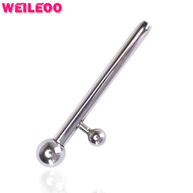 95 8mm metal catheter sounding urethral sound male urethral dilator penis plug font b sex b