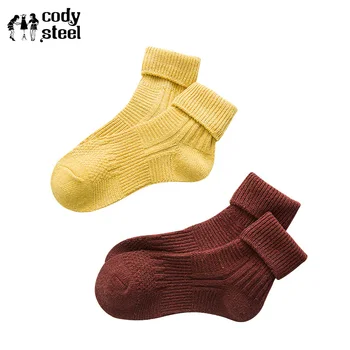 

Girl Wool Socks Colorful Cotton Knitted Solid Color Socks Women Fashion Classic In Tube Sock For Woman 2Pairs/lot=4pieces