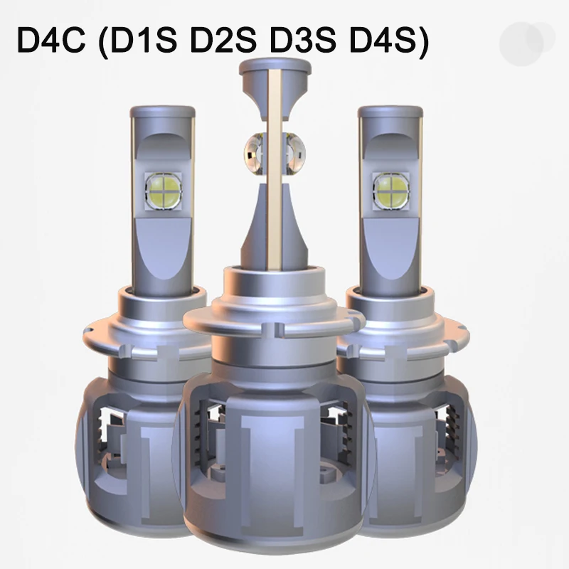 Высокая мощность 120 Вт 15600lm 6000 К авто светодиодный фары D4C D1S D2S D3S D4S заменить автомобильные ксеноновые фары с cr-ee xhp70 светодиодный на чипах и с линзами