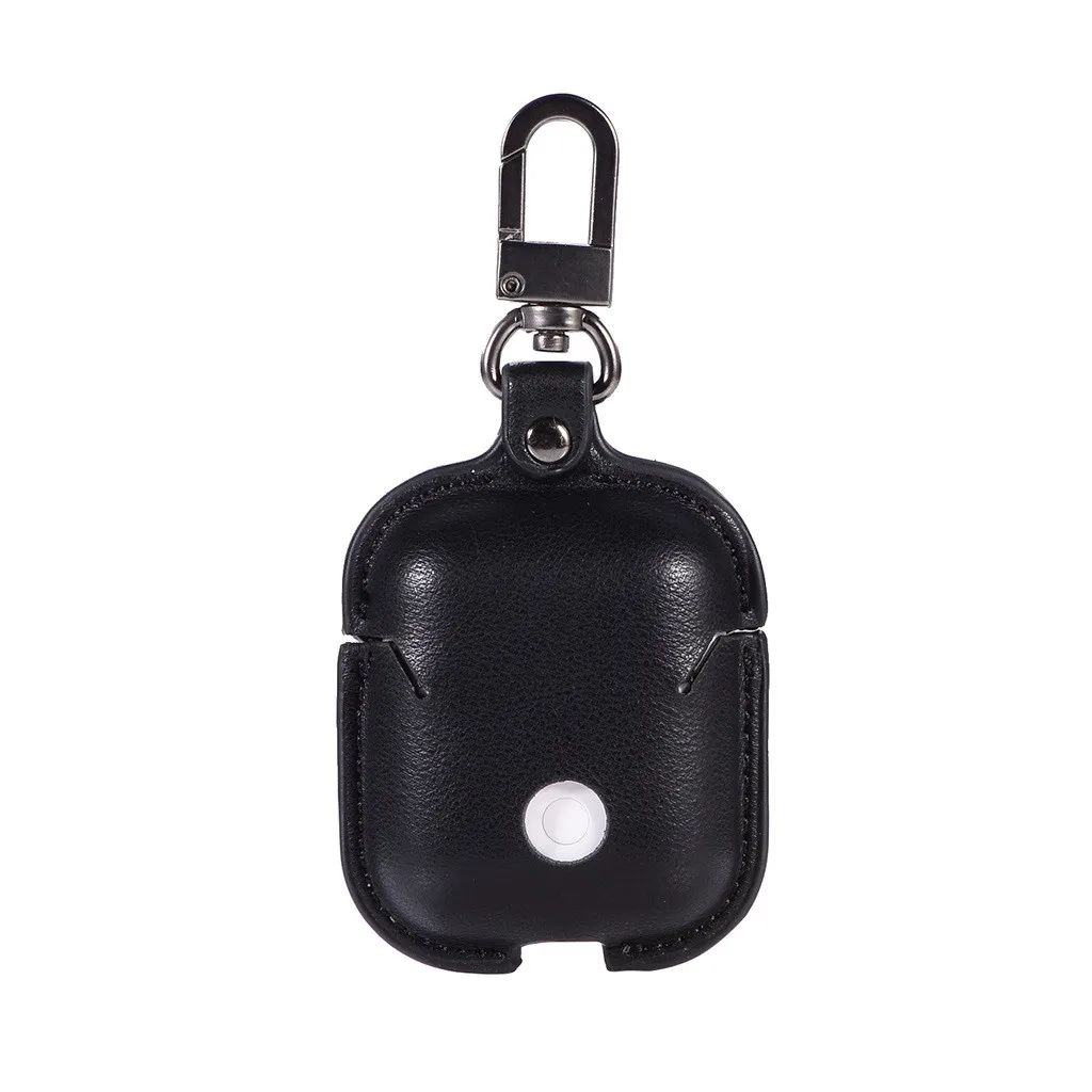 Luxury Leather Hook Case For AirPods Vintage Matte Cover Protective Skin Earphones Charging Case For Apple AirPods Luxury Leather Hook Case For AirPods Vintage Matte Cover Protective Skin Earphones Charging Case For Apple AirPods