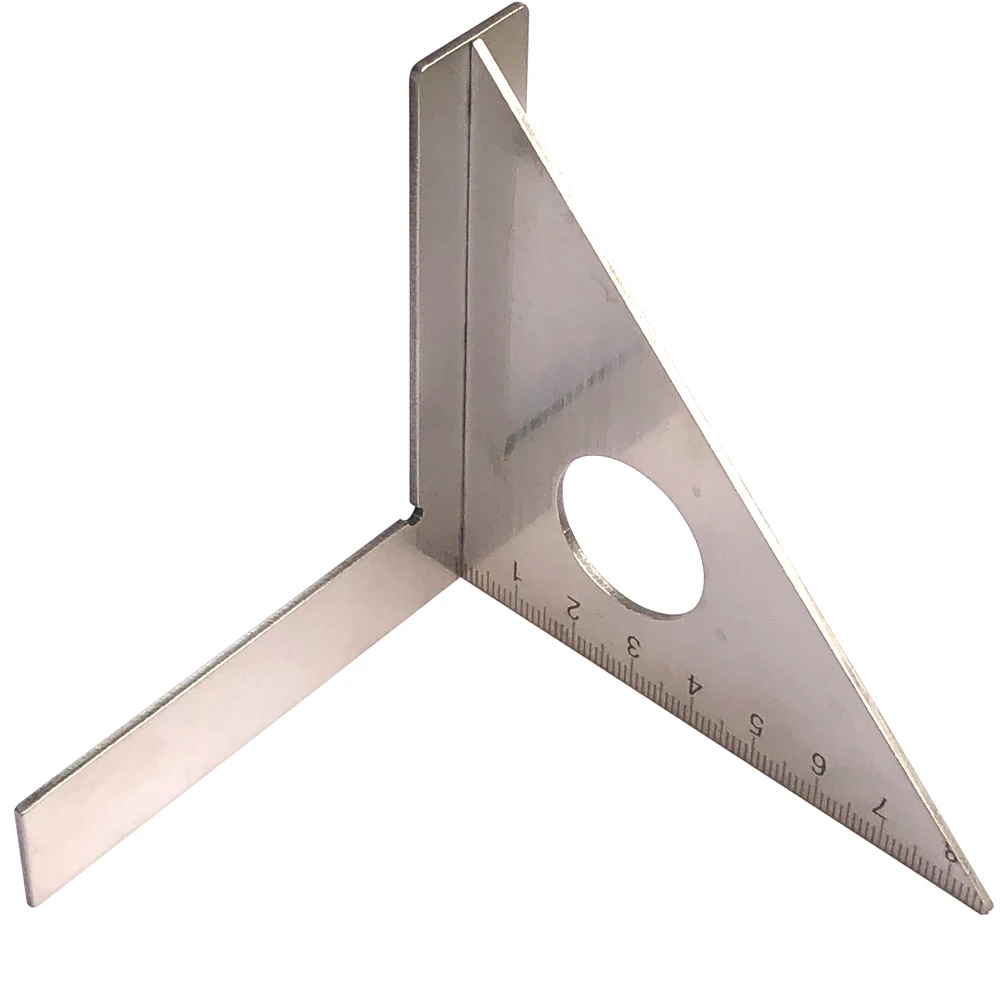 

Stainless Steel Woodworking Ruler Square Layout Miter Triangle Rafter 45 Degree 90 Degree Metric Gauge Measuring Tools