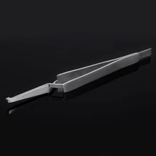 1 шт. Уход за полостью рта зубные Прямой кронштейн держатель Пинцет Нержавеющая сталь зубчатые ортодонтического стоматологии инструментов Пинцет плоскогубцы