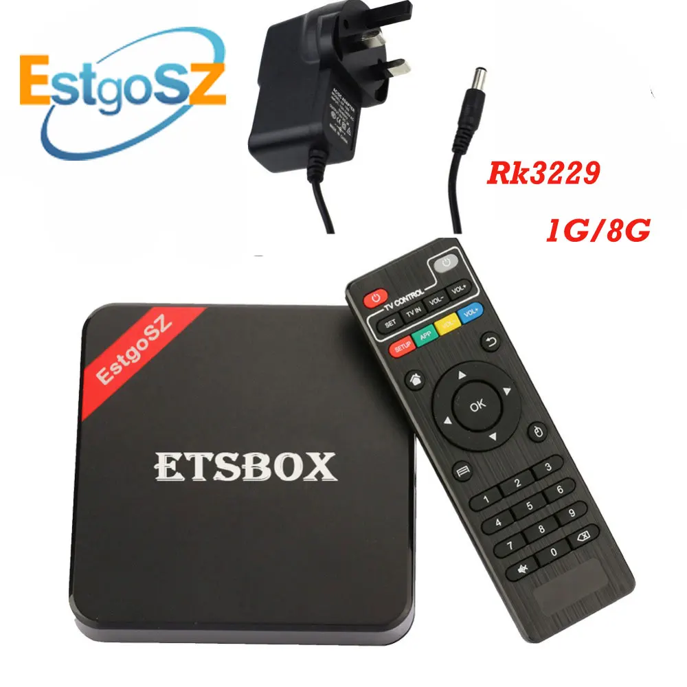 1GB RAM 8GB ROM EST Unlocked Jailbroken Android TV Box 6.0 RK3229 Quad Core 64Bit WiFi 4K HD Media Player | Электроника